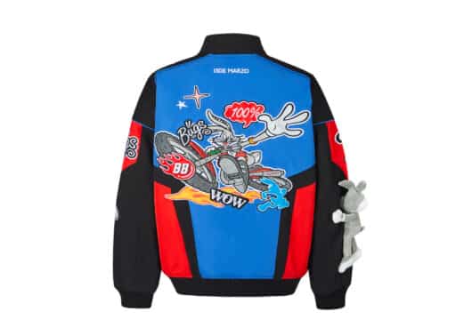 13De Marzo x Looney Tunes Bugs Bunny Racing Jacket Blue back view