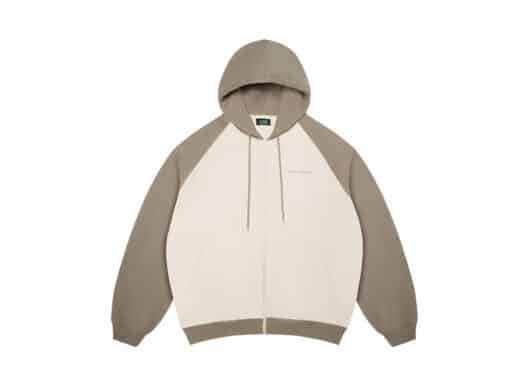 A Few Good Kids Colour Block Zip Up Hoodie Mocha