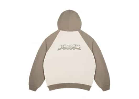 A Few Good Kids Colour Block Zip Up Hoodie Mocha - Image 2