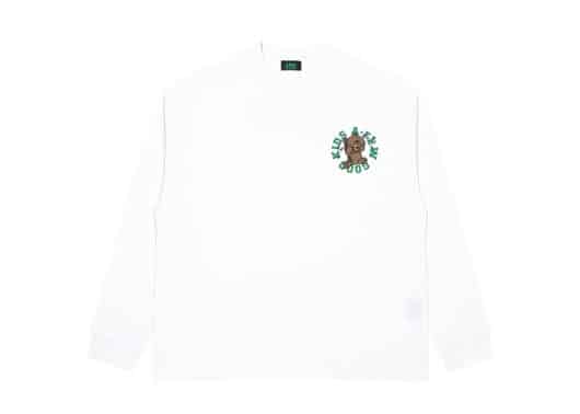 A Few Good Kids Cry Bear LS Tee White front view