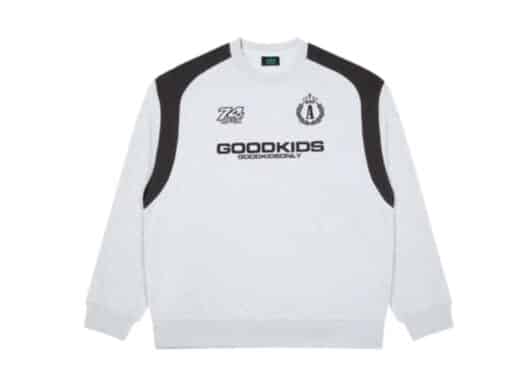 A Few Good Kids Racer Crewneck white front view