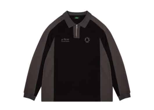 A Few Good Kids Zip Up Polo Shirt Black
