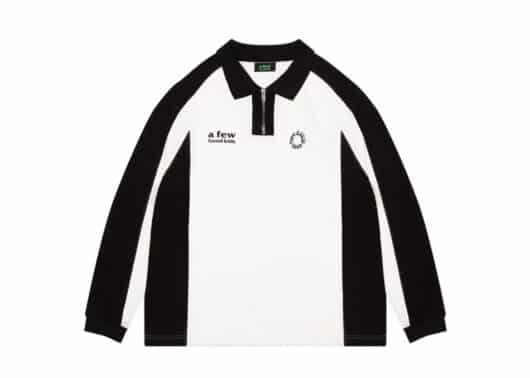 A Few Good Kids Zip Up Polo Shirt White