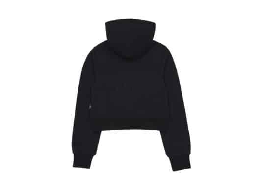 ADLV Sanrio Hello Kitty Crop Zip Hoodie Black back view