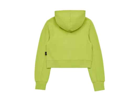 ADLV Sanrio Hello Kitty Crop Zip Hoodie Lime back view