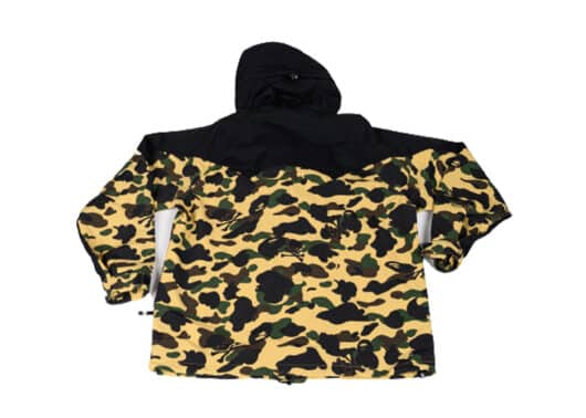 BAPE x Mastermind 1st Camo Snowboard Jacket Green back view