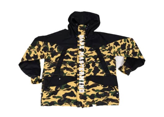 BAPE x Mastermind 1st Camo Snowboard Jacket Green front view