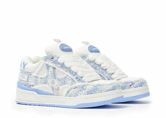 Candy Donda Tweed Curbmelo Sneaker Blue overall view