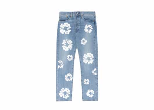 Denim Tears x Levi's 501 The Cotton Wreath Jean Light Wash front view