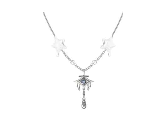 VSCH Star Freeze Melting Eye Necklace Silver