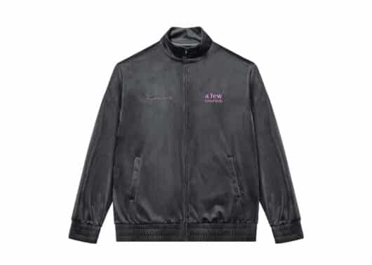 A Few Good Kids Basic Logo Velvet Jacket Grey