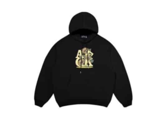 A Few Good Kids Floral Hoodie Black front view