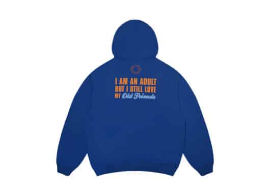 A Few Good Kids & Old Friends (FW23) Tiger Hoodie Blue - Image 2