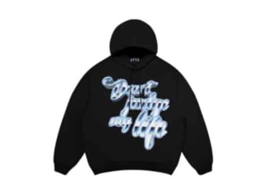 A Few Good Kids Sparkling Glass Hoodie Black front view