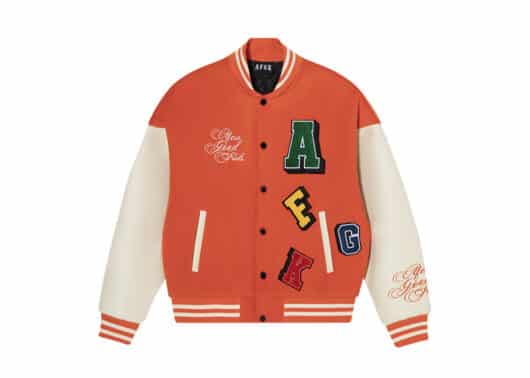 A Few Good Kids Velcro Baseball Jacket Orange