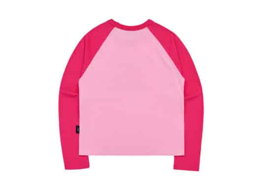 ADLV Sanrio Hello Kitty Lettering Raglan L/S Tee Pink - Image 2