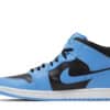 Air Jordan 1 Mid University Blue Black inside view