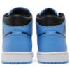Air Jordan 1 Mid University Blue Black back view