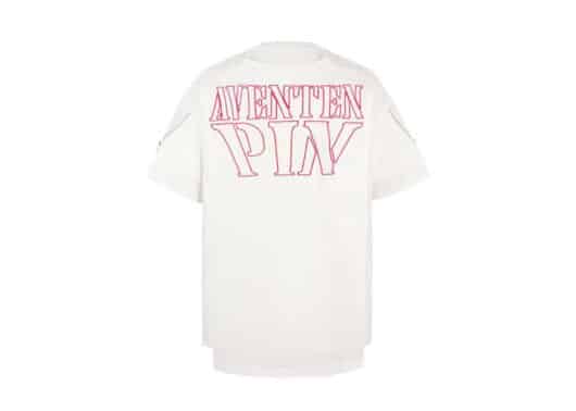 Aventen Pin Deconstruction Tee White back view
