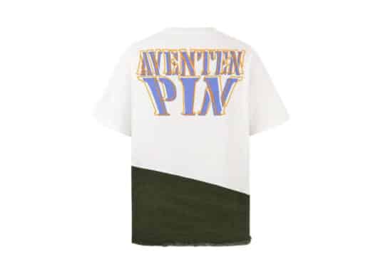 Aventen Pin Denim Bottom Tee White back view