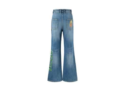 Aventen Pin Hand Painted Jeans Blue - Image 2