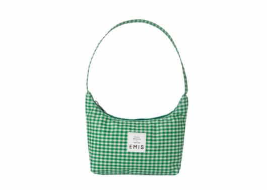 Emis Check Hobo Bag Green