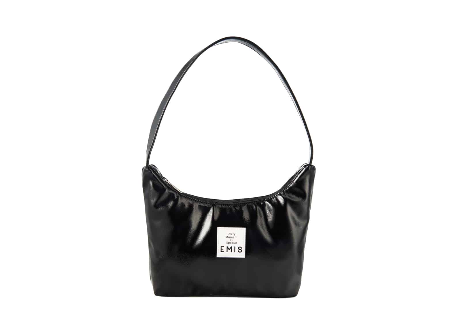 ☆EMIS☆ EMIS HOBO BAGBLACK m1037_1333641 Buy Emis Enamel Hobo Bag Black Online in Australia | KickSTW