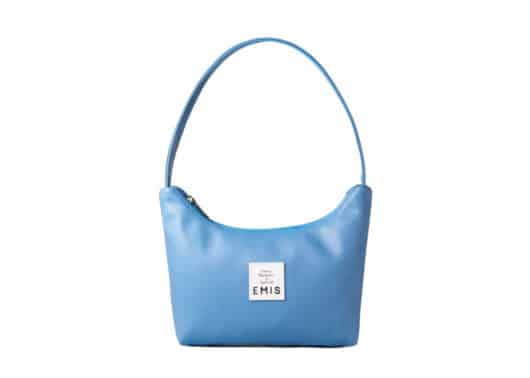 Emis Leather Hobo Bag Blue