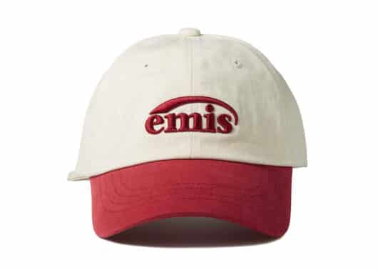 Emis New Logo Ball Cap Two Tone Red