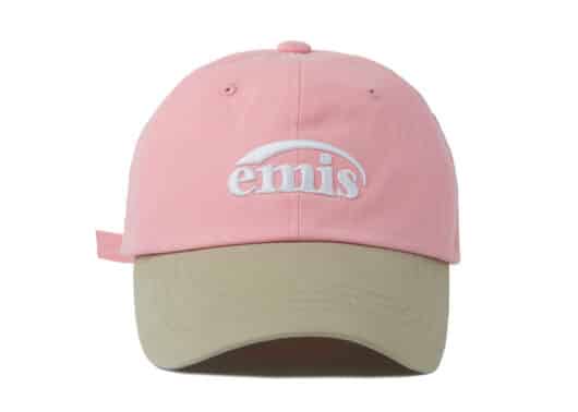 Emis New Logo Mix Ball Cap Beige/Pink
