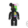 KAWS Bearbrick Dissected 400% Black front view