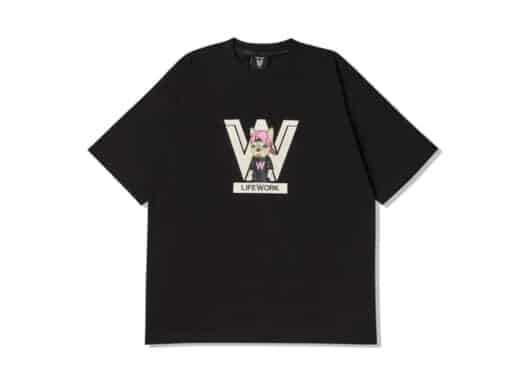 LifeWork Logo Snapback Hip Dog Tee Black TS405