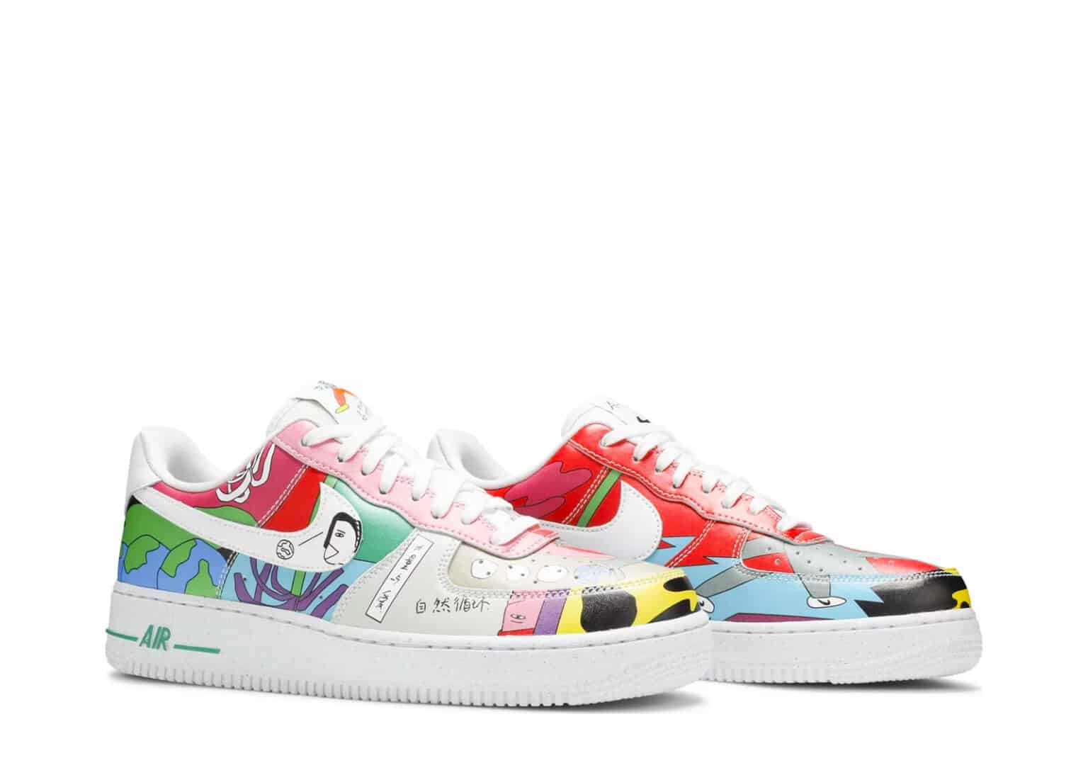 ruohan wang x nike air force 1 low mens flyleather