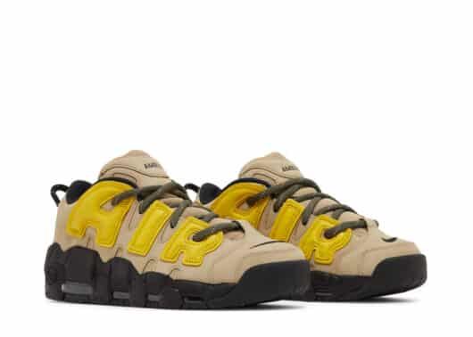 Nike Air More Uptempo Low AMBUSH Vivid Sulfur Limestone overall view