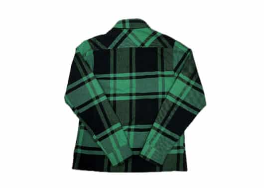 Off White Check Shirt Flannel Green - Image 2