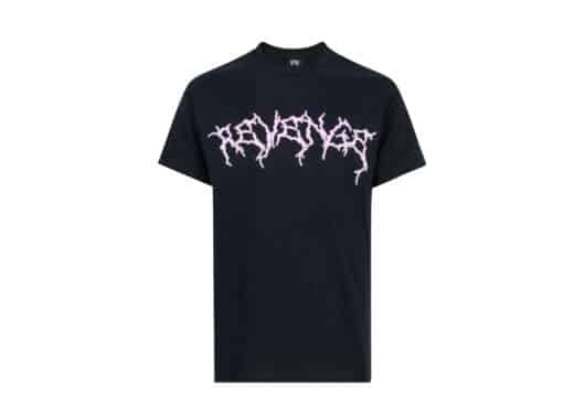 Revenge Lightning Anarchy Tee Black front view
