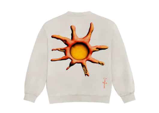 Travis Scott D.L.T.L.F.R.T. Crewneck Natural back view