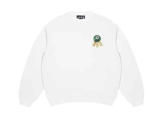 A Few Good Kids Angel Pool Logo Crewneck White front view