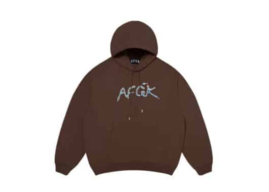 A Few Good Kids Liquid Metal Hoodie Brown front view