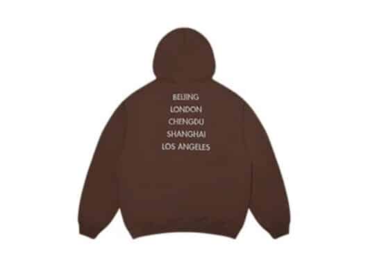 A Few Good Kids Liquid Metal Hoodie Brown back view