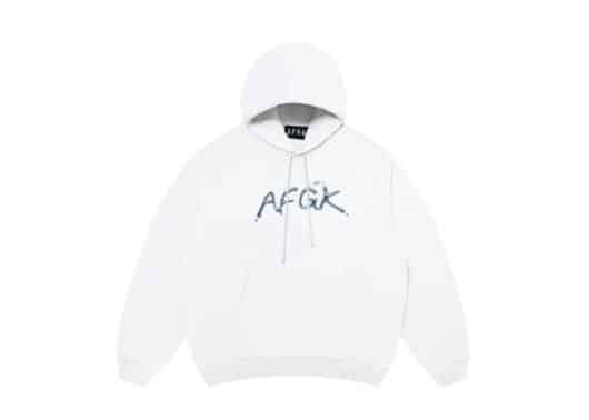 A Few Good Kids Liquid Metal Hoodie White front view