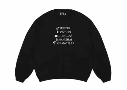 A Few Good Kids World Tour Crewneck Black front view