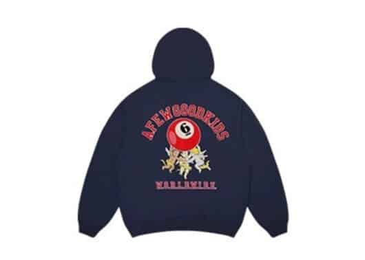 A Few Good Kids WorldWide Angel Logo Hoodie Navy back view