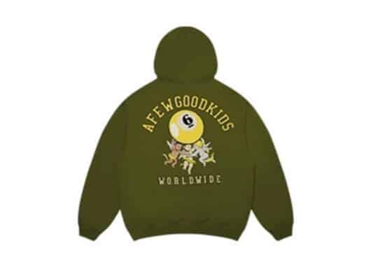 A Few Good Kids WorldWide Angel Logo Hoodie Olive - Image 2