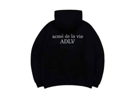 ADLV Tough Guy Club Printing Hoodie Black back view