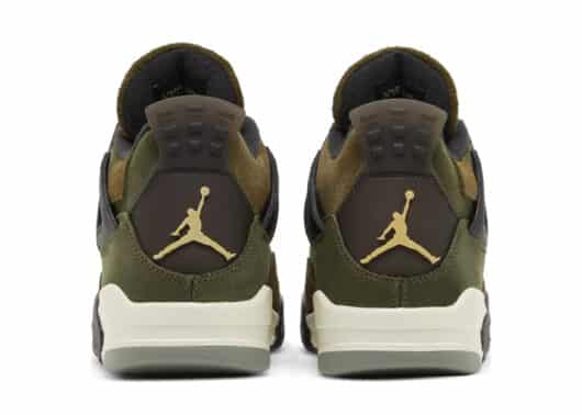 Air Jordan 4 Retro SE Craft Medium Olive back view