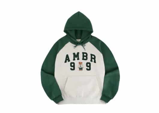 Ambler 99 Bear Hooodie Green AHP1020