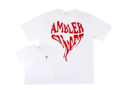 Ambler Heart Sunset Tee White AS1031