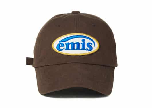 Emis Wappen Ball Cap Brown front view