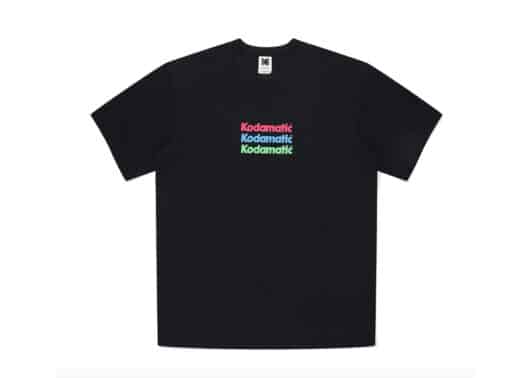Kodak Sorona Kodamatic Lettering Tee Black K3223LRS47 front view
